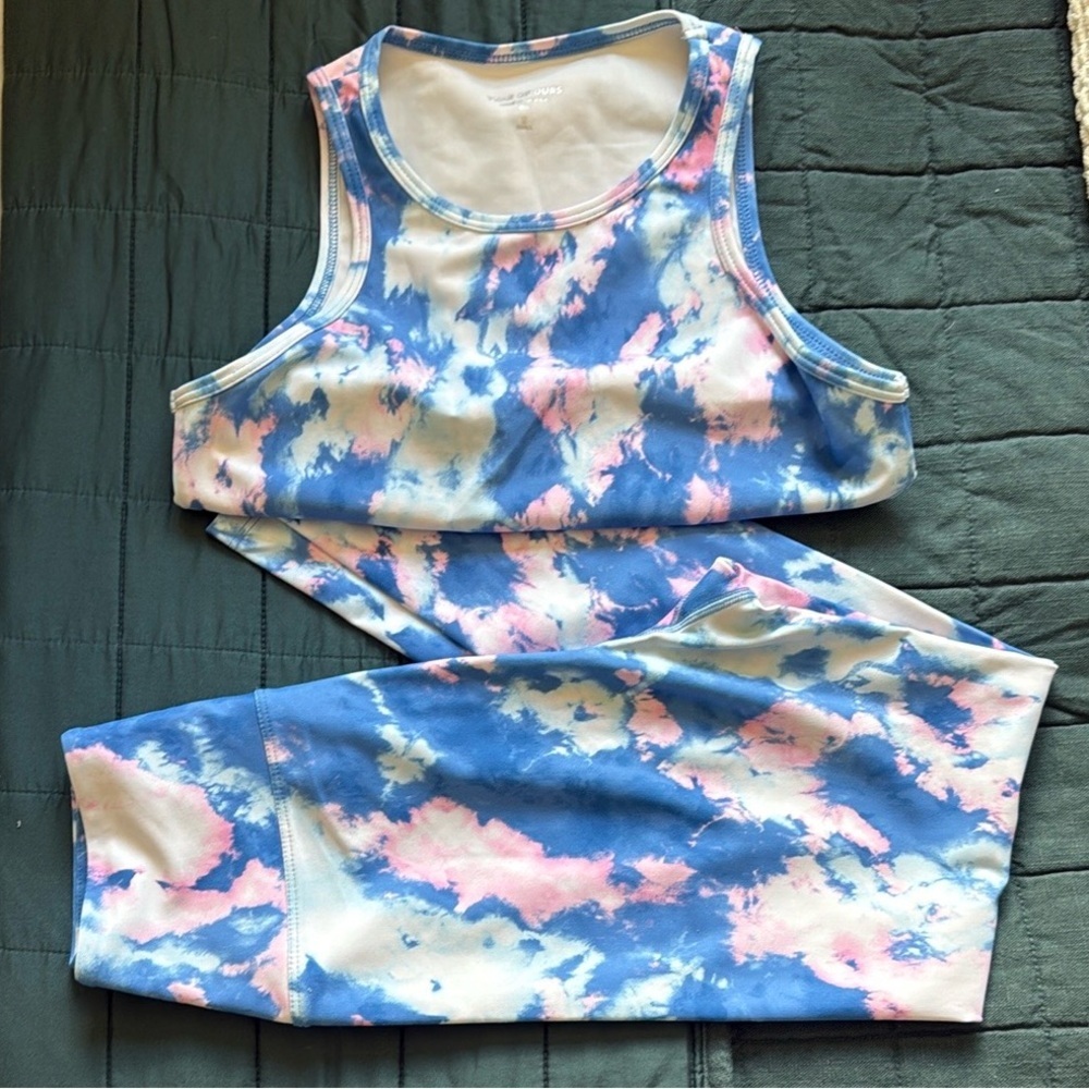 Like New Year of Ours Tie-Dye Workout SET - Sports Bra and Leggings - Size S - Picture 15 of 15